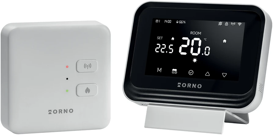 Orno Termostat pokojowy su modułem radiowym do pieca CO, Tuya Smart Wi-Fi