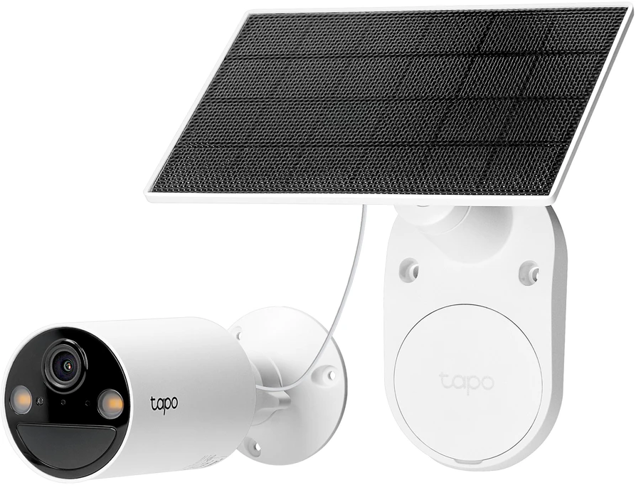 TP-LINK | Saulės energija varoma apsaugos kamerų rinkinys | Tapo C410 rinkinys | Kulka | 3 MP | 3.17mm/F1.65 | IP65 | H.264 | „MicroSD“ kortelė, iki 512 GB