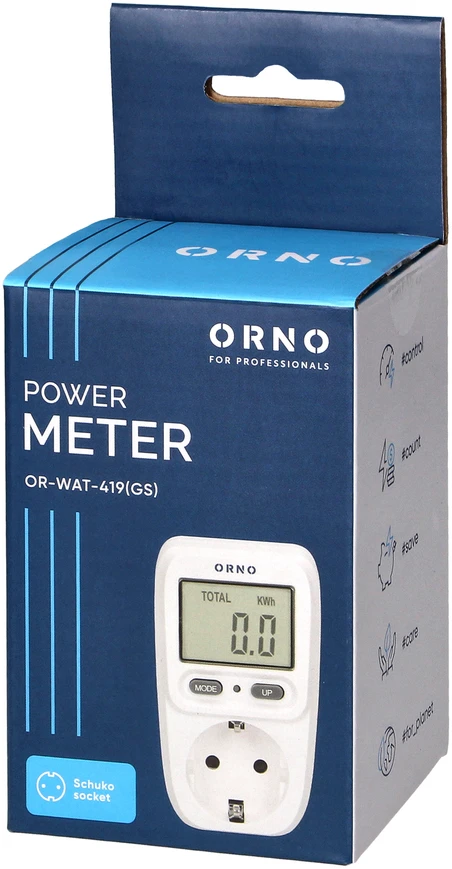 ORNO WATT METER WITH LCD DISPLAY | Energizer