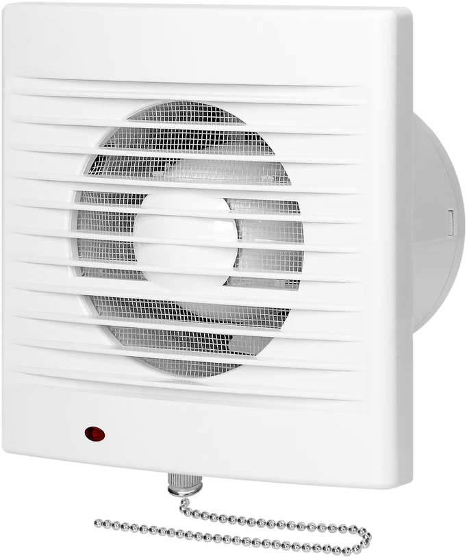 Orno Wentylator łazienkowy GRILLE, wyłącznik pociągany, 100 mm, balta