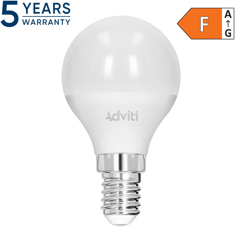 Żarówka LED lempute lemputė E14 G45 4W 360lm 3000K