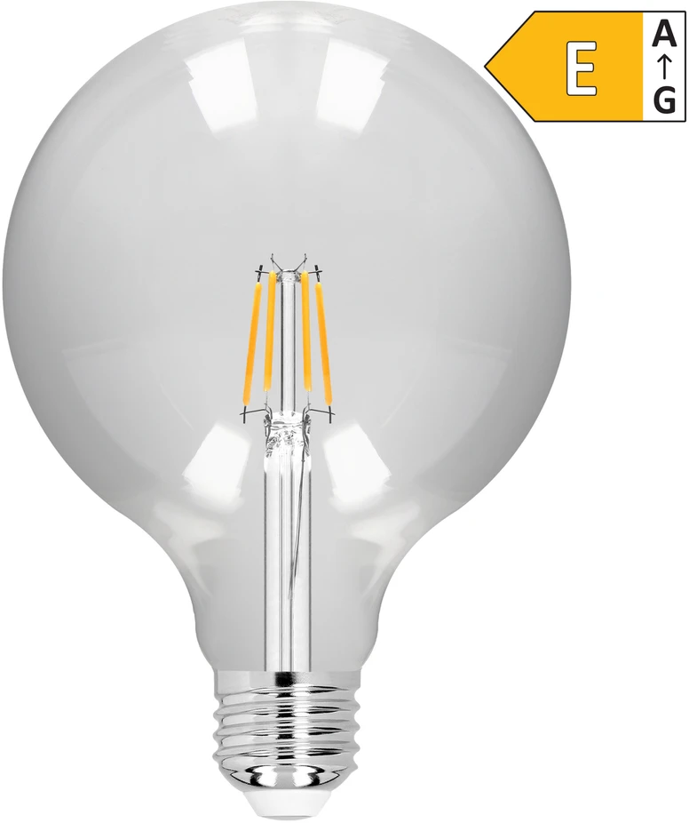 Żarówka LED lemputė su kaitrine lempute C E27 G125 4 W 470 lm 3000 K