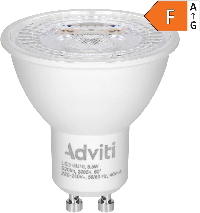 Żarówka LED lemputė lemputė GU10 6,5 W 520 lm 3000 K 60° DIMM