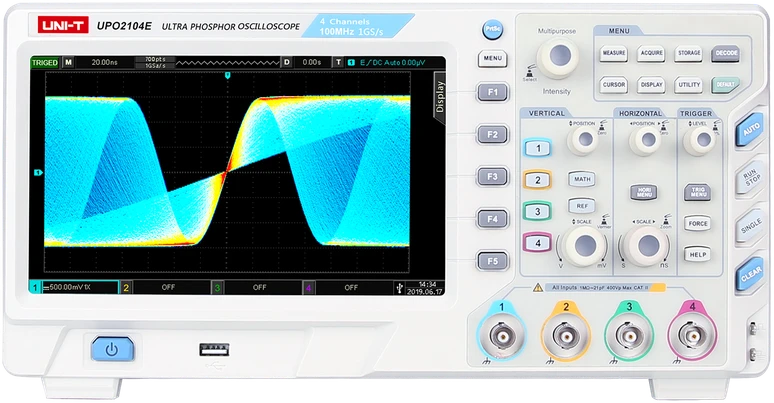 Oscyloskop Uni-t osciloskopas UPO2104E - 100MHz
