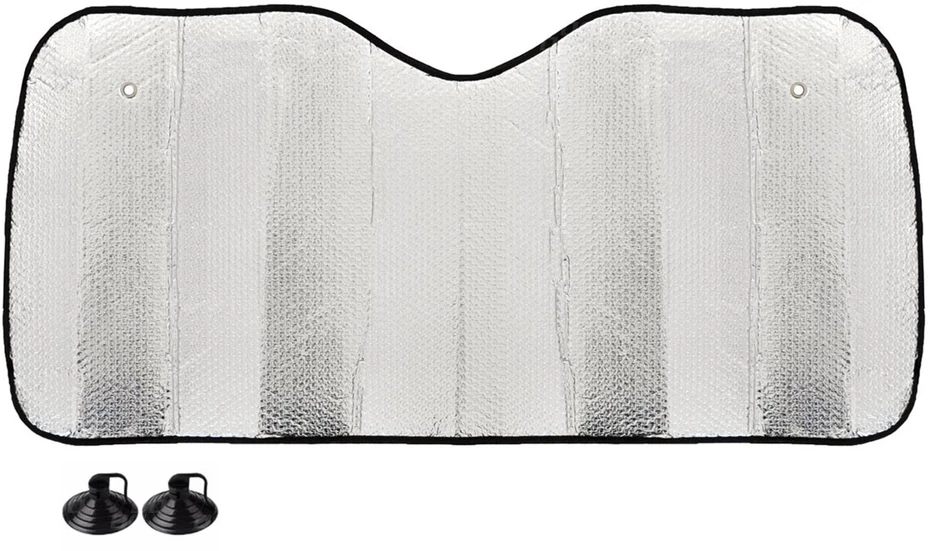 Priekinio stiklo apsauga 130x60 cm, sidabrinė, PE burbulinė AMIO-01531