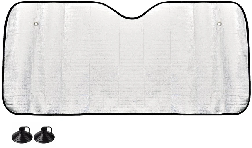 Priekinio stiklo apsauga 150x80 cm, sidabrinė, EPE putų AMIO-01534
