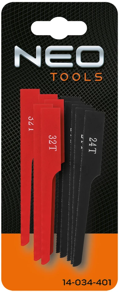 Ostrza 24T ir 32T ašmenys, skirti 14-034, 10 vnt. rinkinys