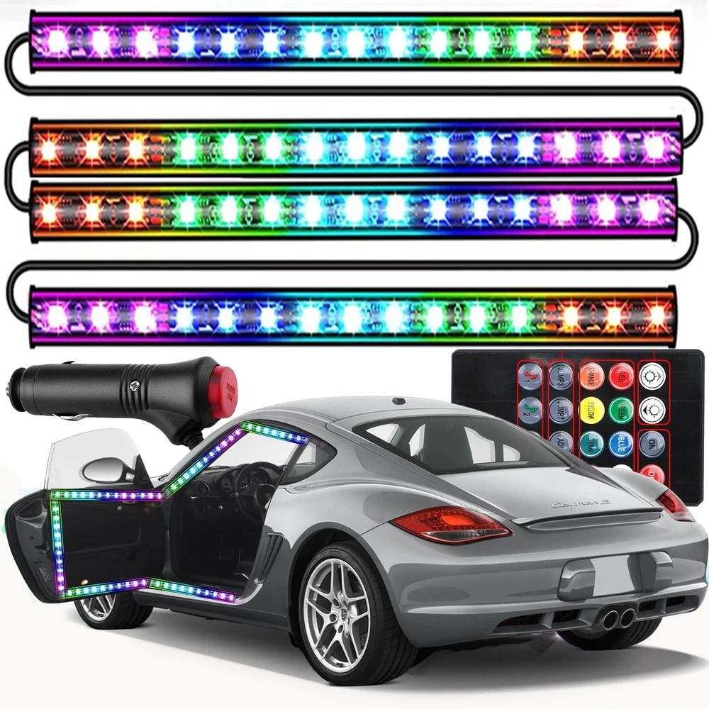 Oświetlenie 12 LED automobilių apšvietimo juostelė -m005