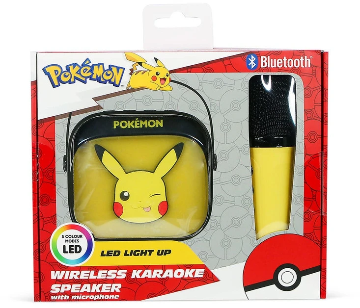 OTL - Belaidis šviečiantis karaoke garsiakalbis su mikrofonu - Pikachu