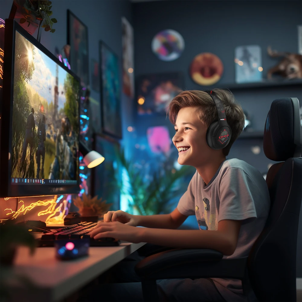 OTL Call of Duty: MW3 ANC Gaming belaidės ausinės juodos spalvos pixel camo