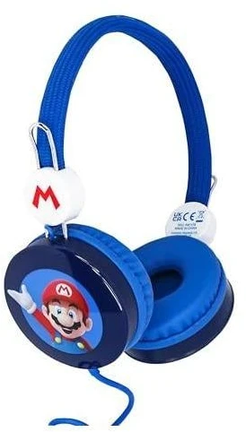 OTL - „Super Mario“ mėlynos vaikiškos ausinės