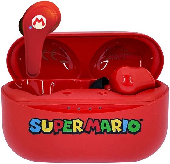 OTL Super Mario TWS belaidės ausinės, Raudonos spalvos