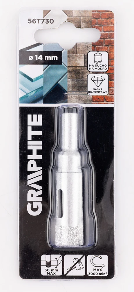 Grąžtas Graphite Otwornica 14 mm deimantinis skylės pjūklas