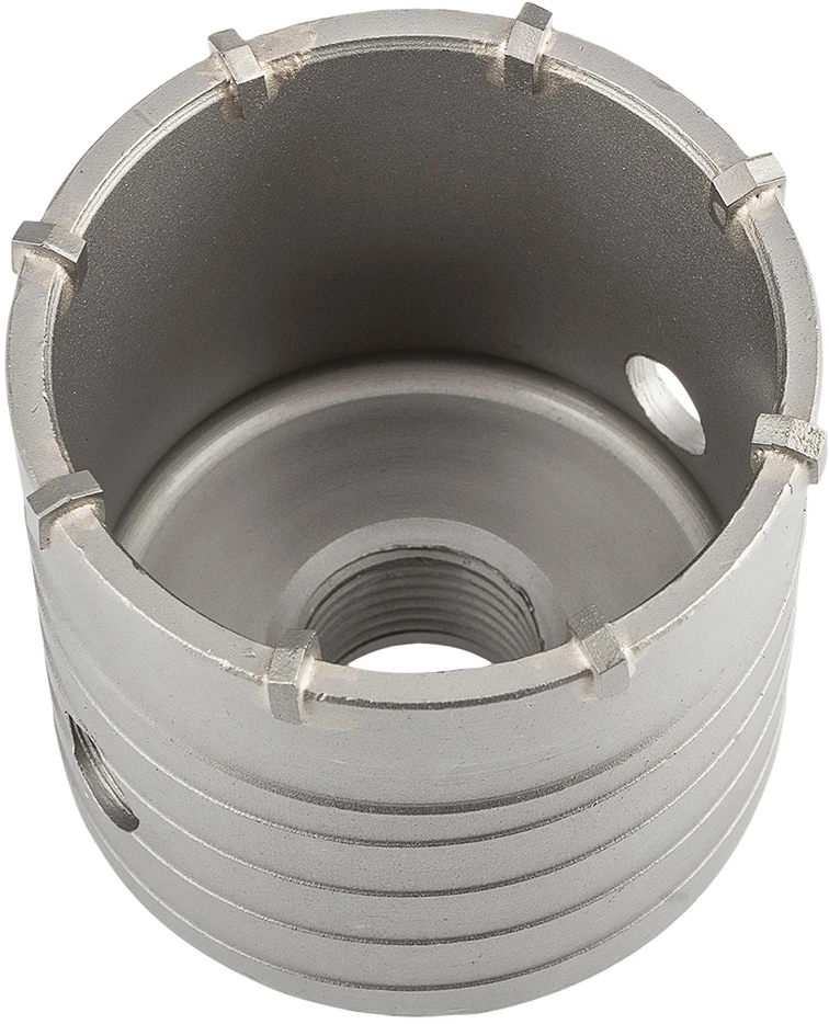 Otwornica 65 mm karbido skylių pjūklas su šešiakampiu adapteriu ir centravimo grąžtu