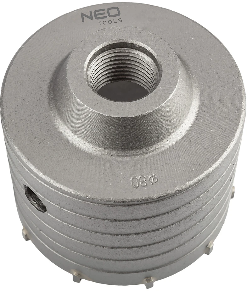 Otwornica 80 mm karbido skylių pjūklas su šešiakampiu adapteriu ir centravimo grąžtu