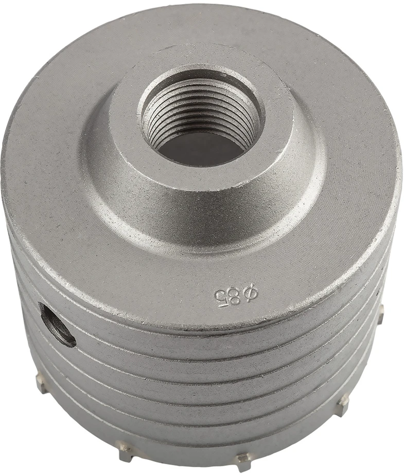Otwornica 85 mm karbido skylių pjūklas su SDS+ adapteriu ir centravimo grąžtu