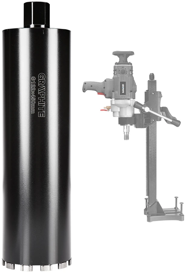 Graphite Otwornica Deimantinis skylių pjūklas grąžtui 58G540 122 x 450 mm x 11T