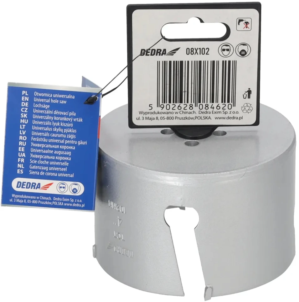 Grąžtas Dedra TCT 102mm 58 universalus skyliu pjuklas