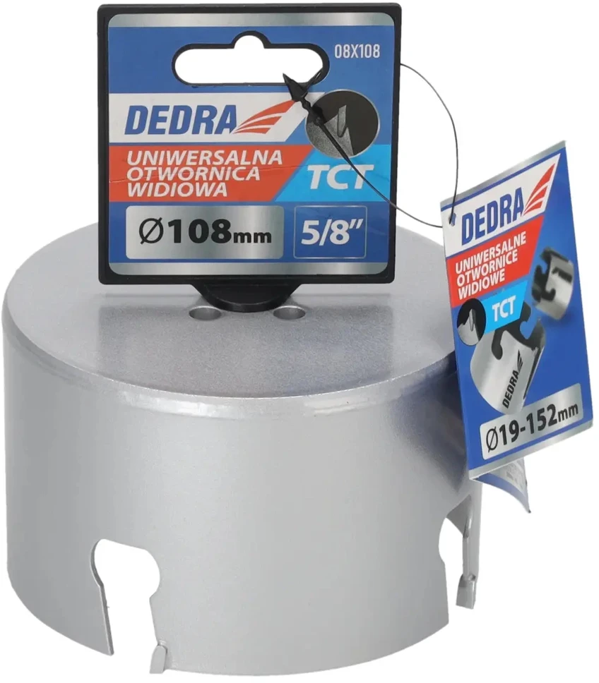 Grąžtas Dedra TCT 108mm 58 universalus skyliu pjuklas