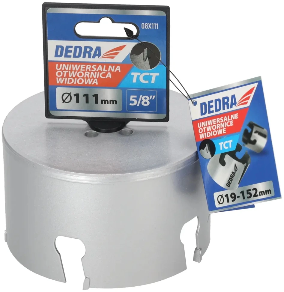 Grąžtas Dedra TCT 111mm 58 universalus skyliu pjuklas