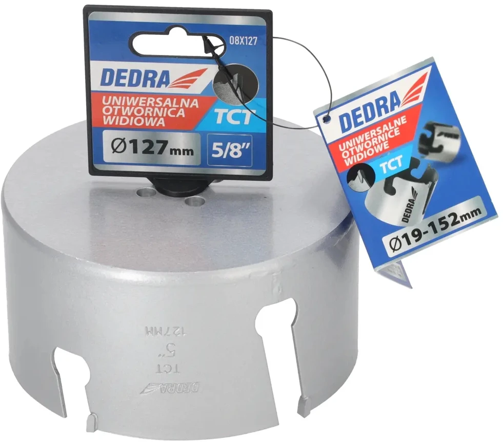 Grąžtas Dedra TCT 127mm 58 universalus skyliu pjuklas