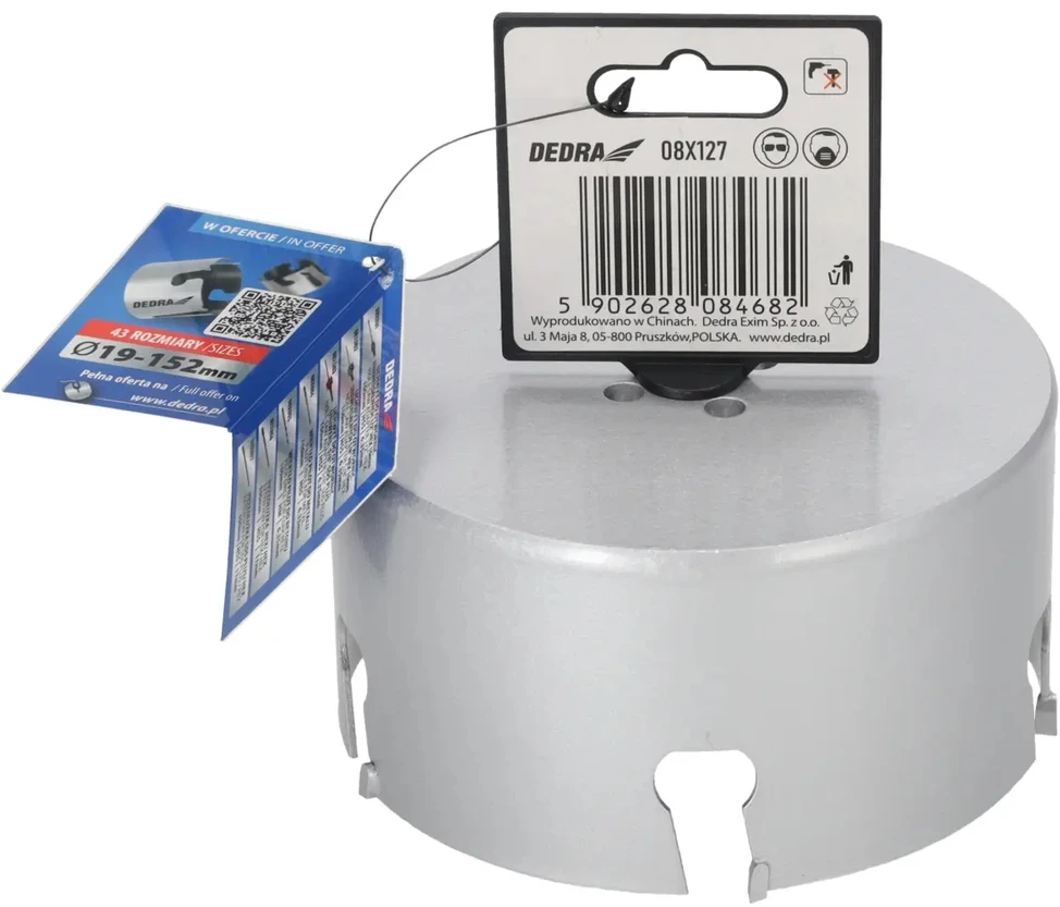 Grąžtas Dedra TCT 127mm 58 universalus skyliu pjuklas