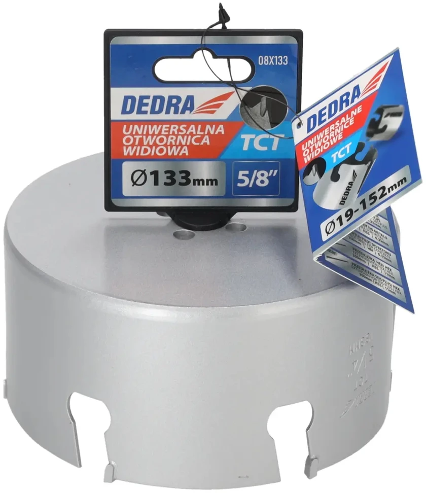Grąžtas Dedra TCT 133mm 58 universalus skyliu pjuklas
