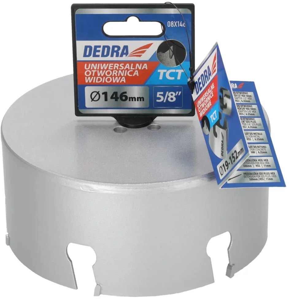 Grąžtas Dedra TCT 146mm 58 universalus skyliu pjuklas