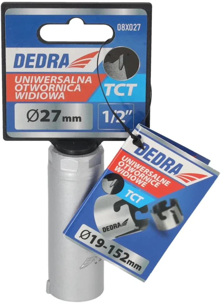 Grąžtas Dedra TCT 27mm 12 universalus skyliu pjuklas