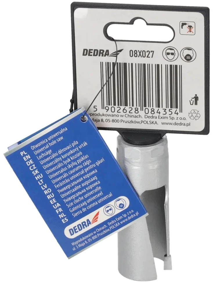 Grąžtas Dedra TCT 27mm 12 universalus skyliu pjuklas