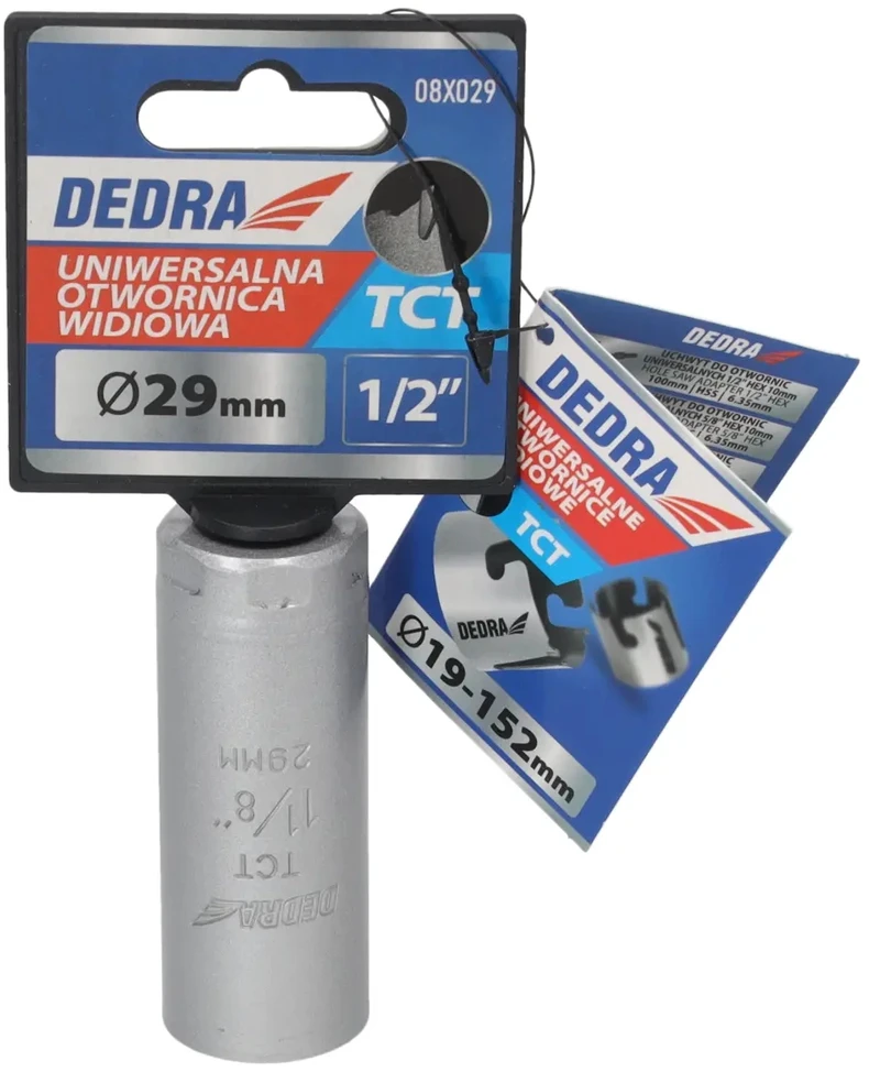 Grąžtas Dedra TCT 29mm 12 universalus skyliu pjuklas