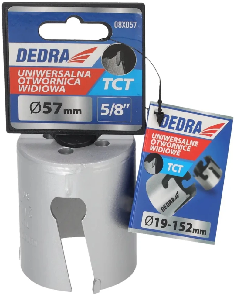 Grąžtas Dedra TCT 57mm 58 universalus skyliu pjuklas