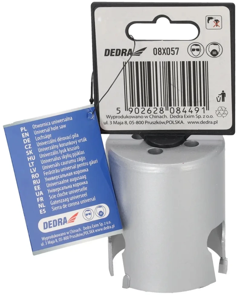 Grąžtas Dedra TCT 57mm 58 universalus skyliu pjuklas