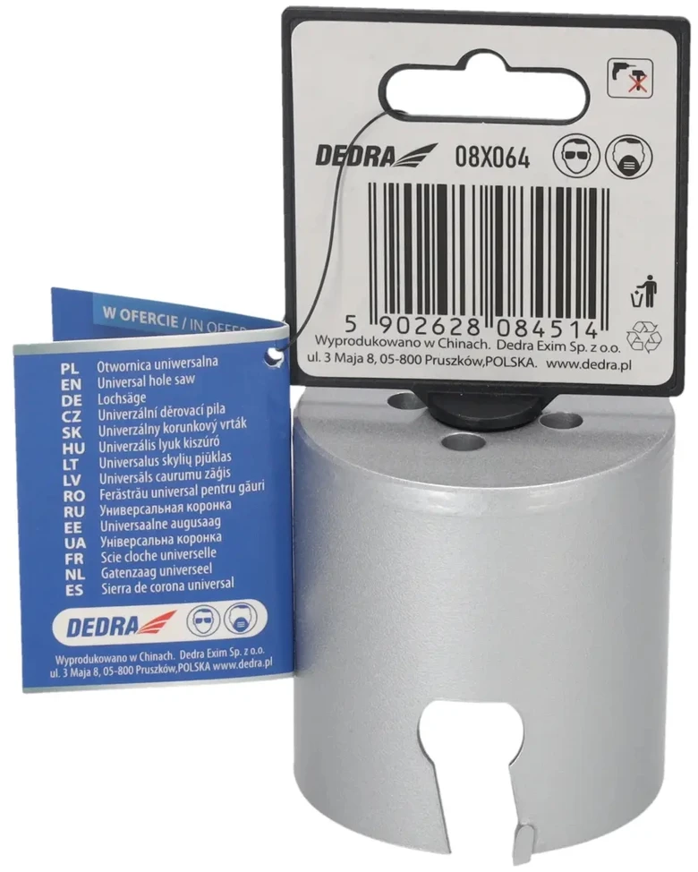 Grąžtas Dedra TCT 64mm 58 universalus skyliu pjuklas