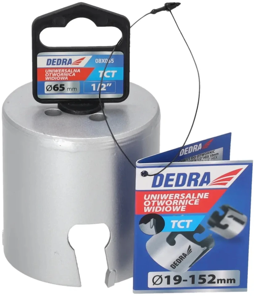 Grąžtas Dedra TCT 65mm 58 universalus skyliu pjuklas