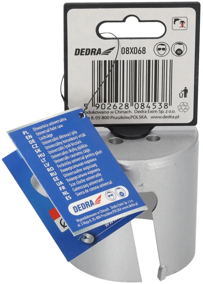 Grąžtas Dedra TCT 68mm 58 universalus skyliu pjuklas