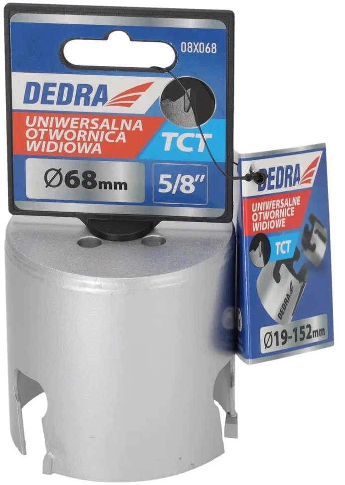 Grąžtas Dedra TCT 68mm 58 universalus skyliu pjuklas