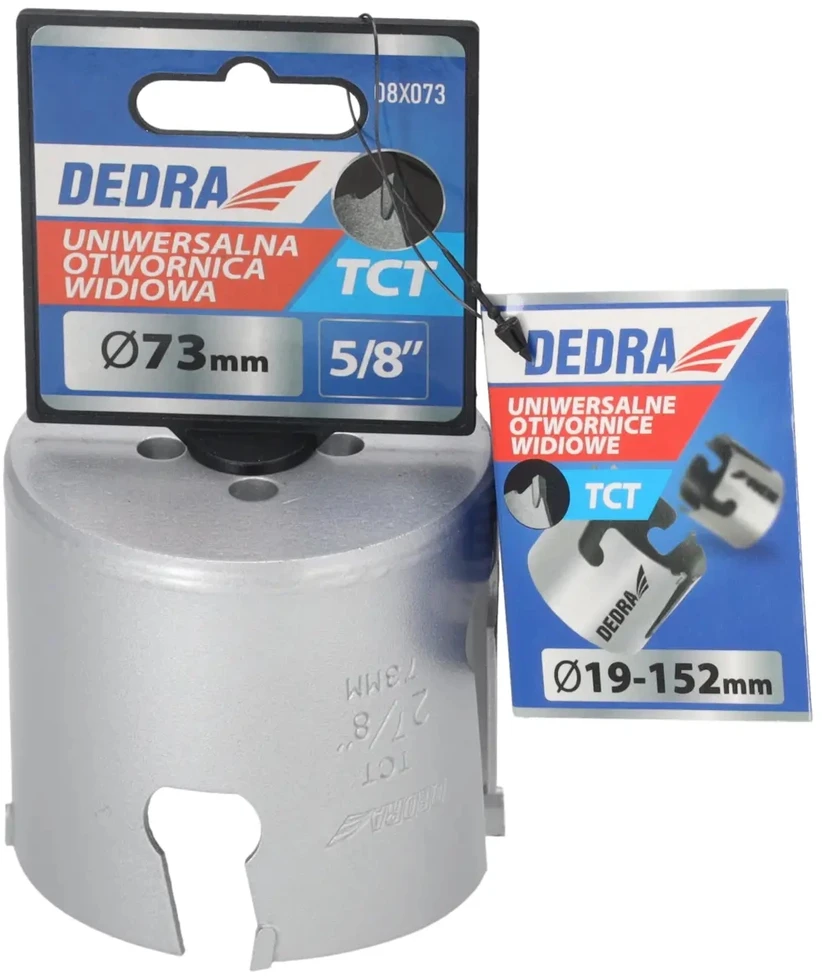 Grąžtas Dedra TCT 73mm 58 universalus skyliu pjuklas