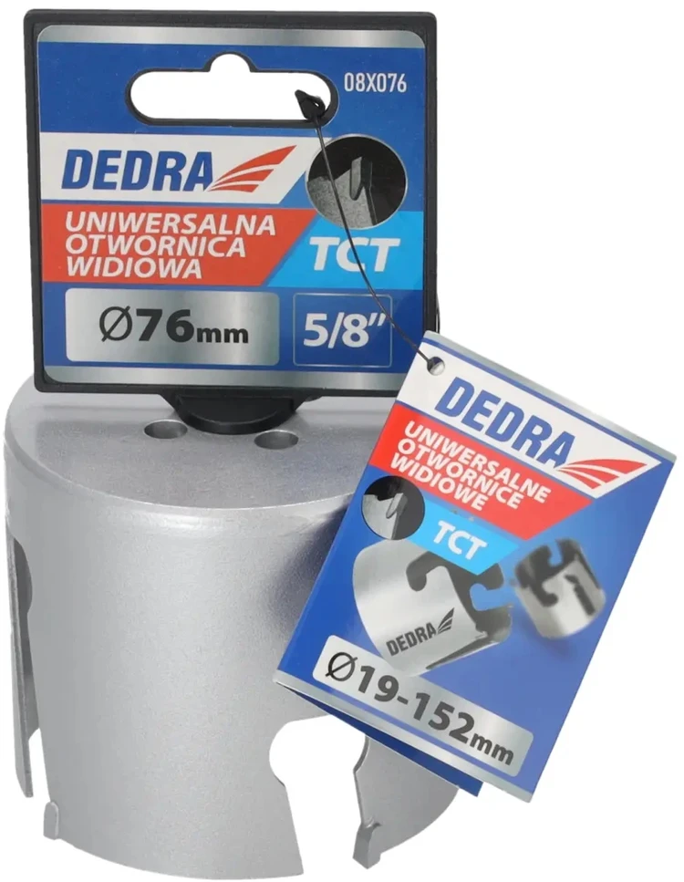 Grąžtas Dedra TCT 76mm 58 universalus skyliu pjuklas