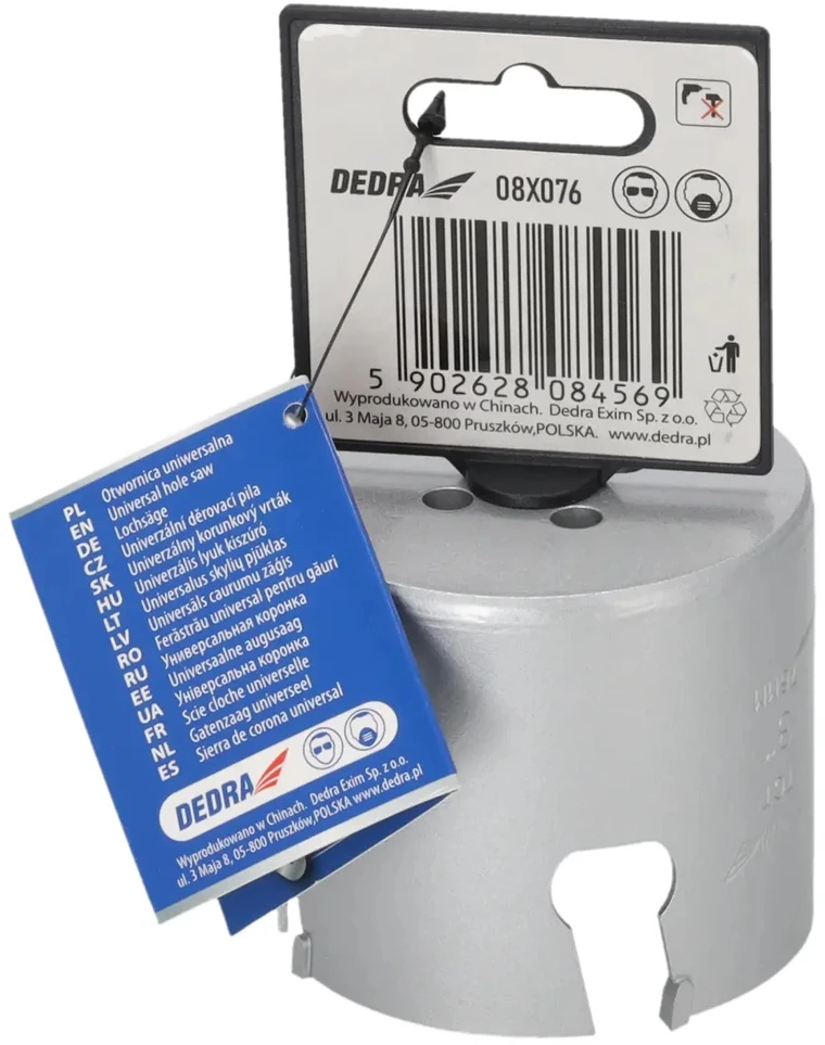 Grąžtas Dedra TCT 76mm 58 universalus skyliu pjuklas
