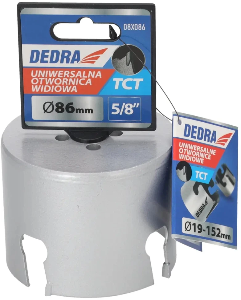 Grąžtas Dedra TCT 86mm 58 universalus skyliu pjuklas