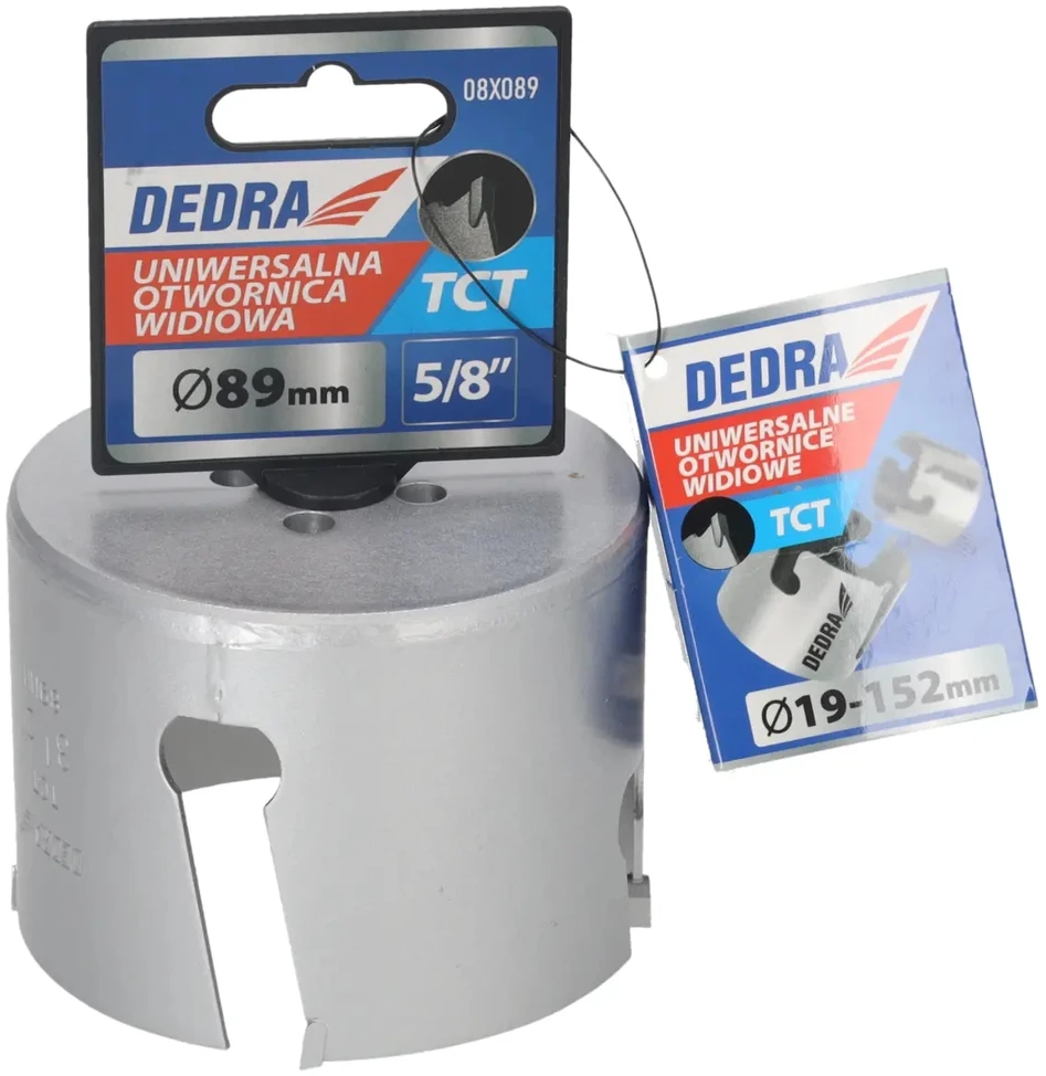 Grąžtas Dedra TCT 89mm 58 universalus skyliu pjuklas