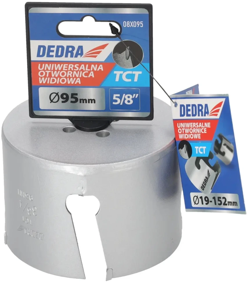Grąžtas Dedra TCT 95mm 58 universalus skyliu pjuklas