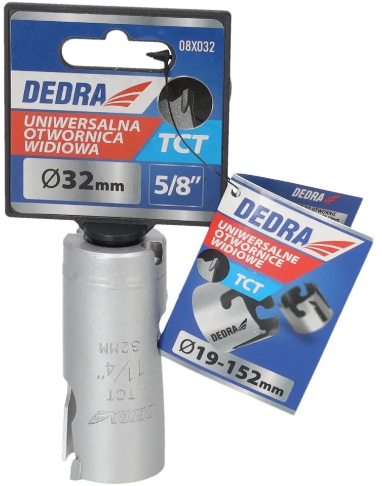 Grąžtas Dedra TCT 32mm 58 universalus skyliu pjuklas