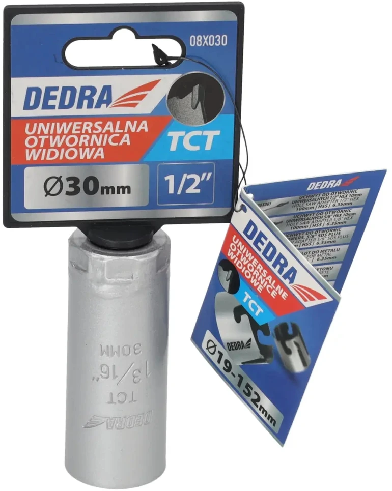 Grąžtas Dedra TCT 30mm 12 universalus skyliu pjuklas