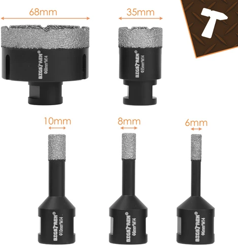 Bigstren Diamond hole saws - set of 6 Bigstreen 27079