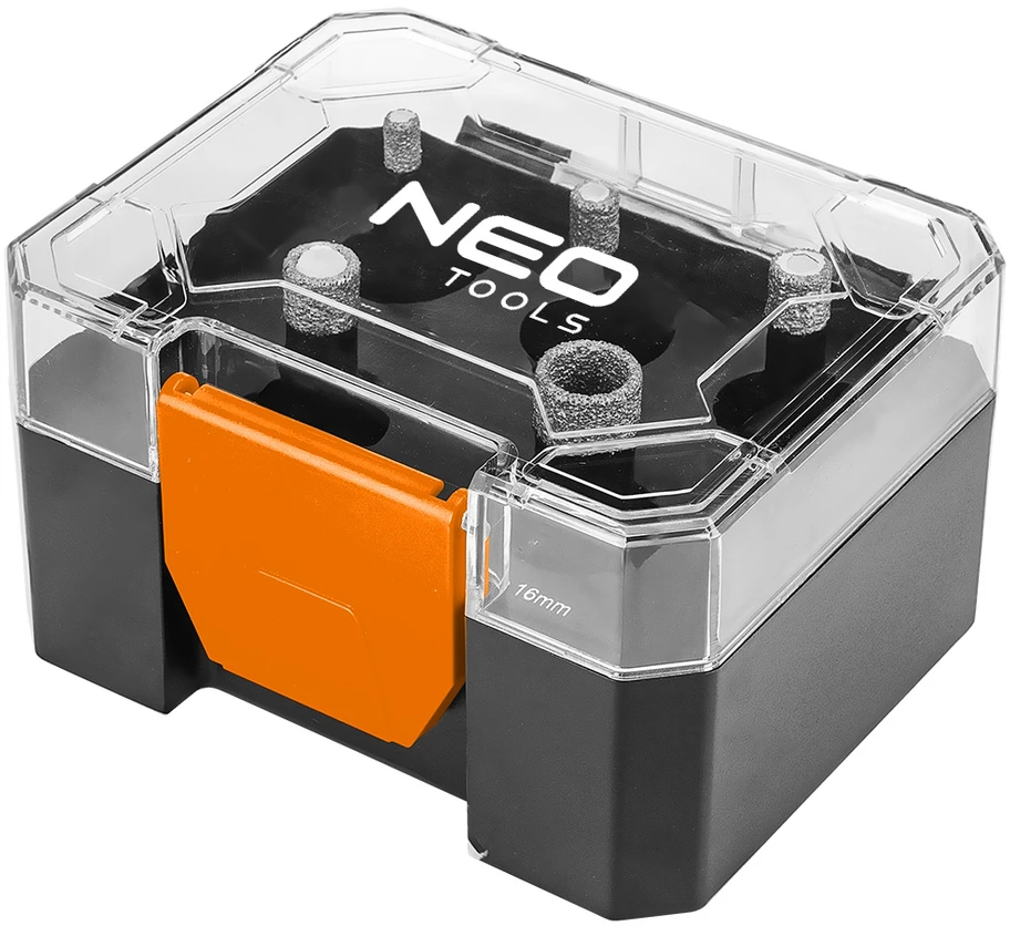 Neo Tools Otwornice Deimantiniai skylių pjūklai (6, 8, 10, 12, 16 mm), 5 dalių rinkinys