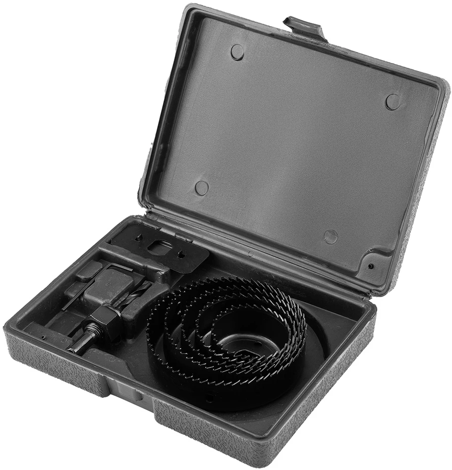 Otwornice Medienos skylių pjūklai su adapteriu 51–102 mm, 8 vnt. rinkinys