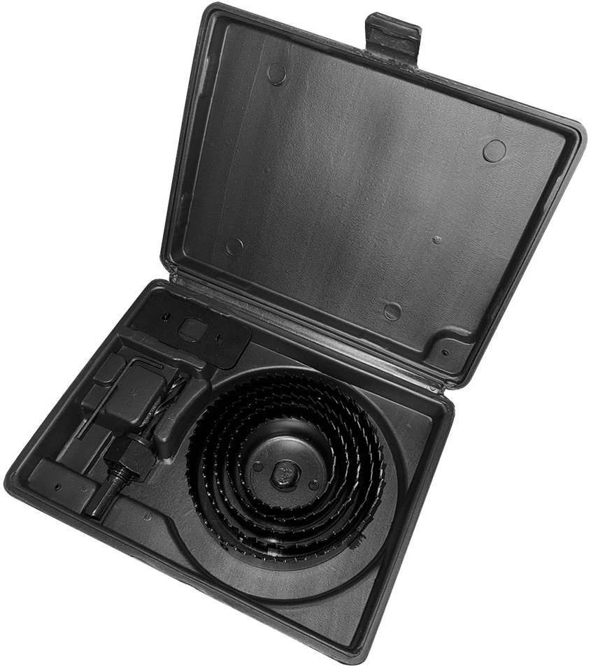 Otwornice Medienos skylių pjūklai su adapteriu 51–102 mm, 8 vnt. rinkinys