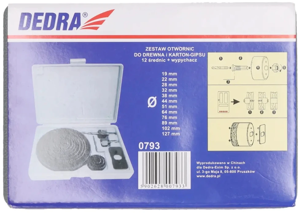 Dedra Skylių pjūklas 12 vnt. rinkinys (0793)